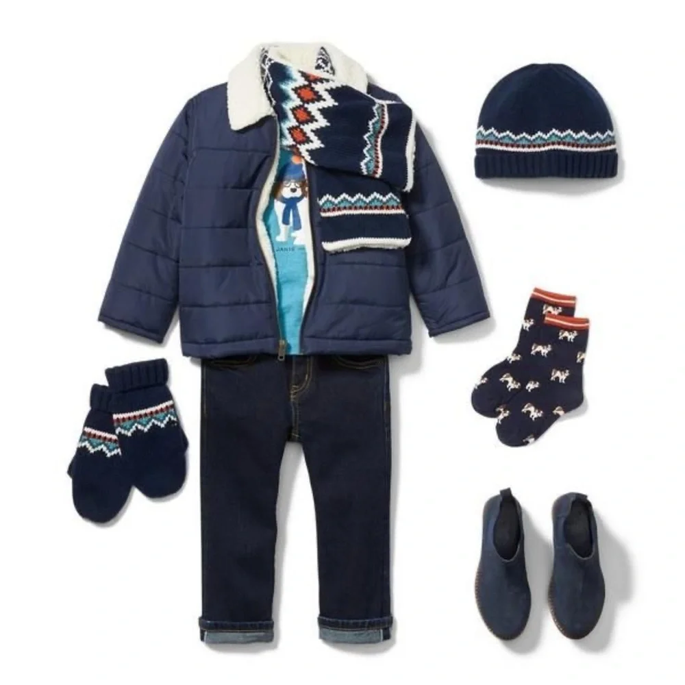 Janie and Jack Fair Isle Mittens, 6-12 Months- NWT -